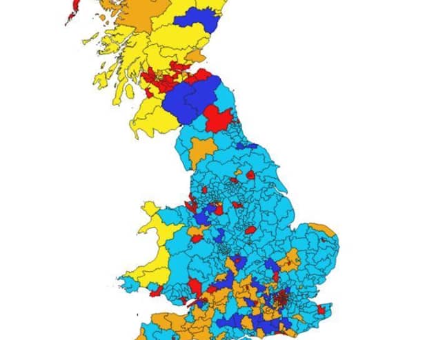 Voting share in the UK, according to a new poll