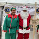 Santa and his elves in The Bell Centre Grotto last Christmas