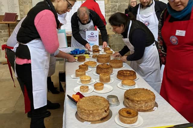 Judges assess tasty treats at British Pie Awards