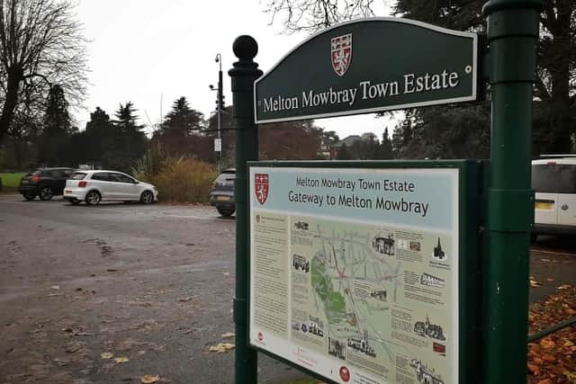 One of the park car parks operated by Melton Mowbray Town Estate