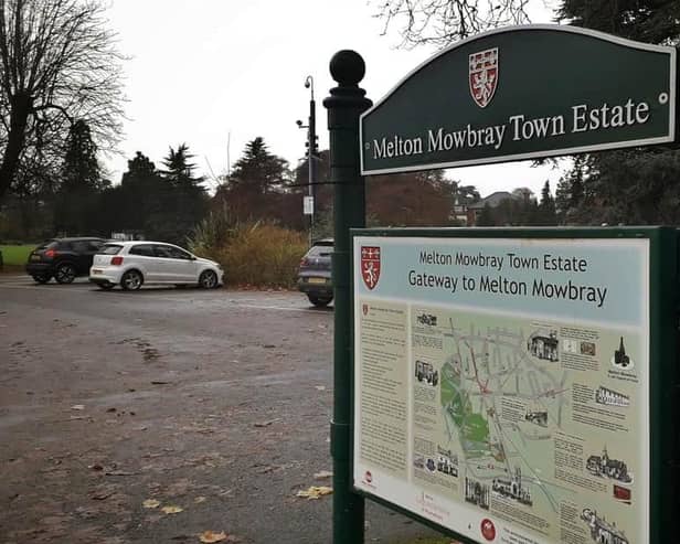 One of the park car parks operated by Melton Mowbray Town Estate