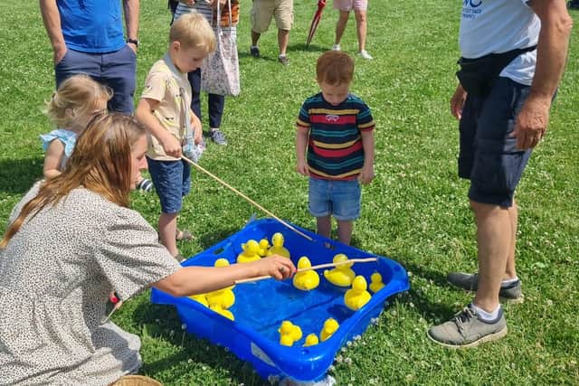 Families enjoying a previous Dove Cottage Day Hospice fun day