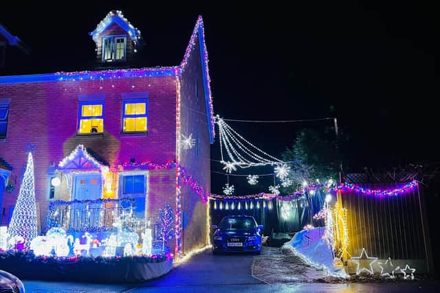 Leannne Bredesen's Christmas lights in Bramley Close, Melton