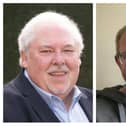 Melton Borough Council chair, Councillor Chris Evans (right), and former chair, Councillor Allen Thwaites