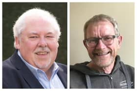 Melton Borough Council chair, Councillor Chris Evans (right), and former chair, Councillor Allen Thwaites