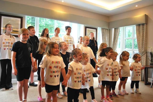 Members of Turners Dance Academy performing at Wilton Manor Care Home in Melton