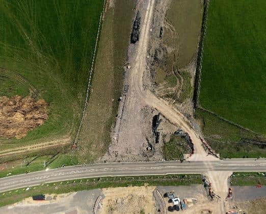 The site of roundabout four on the NEMMDR route close to the A607 Grantham road just outside Melton