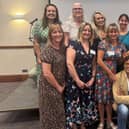 Claire Inglis (centre), UHL Lead Nurse Neonatal Care, with delegates at the conference.