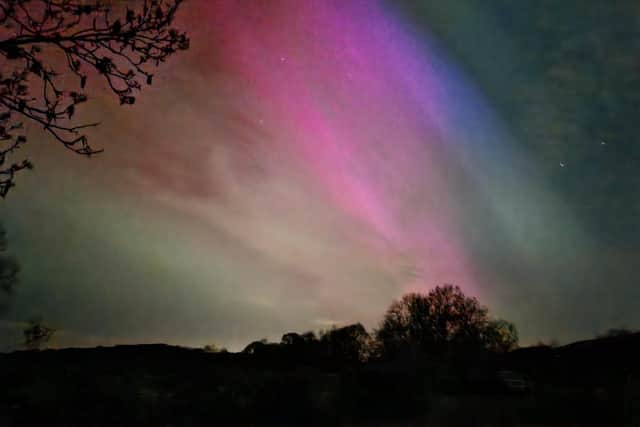 The Northern Lights above Leesthorpe on Friday nightPHOTO Kellie Smith