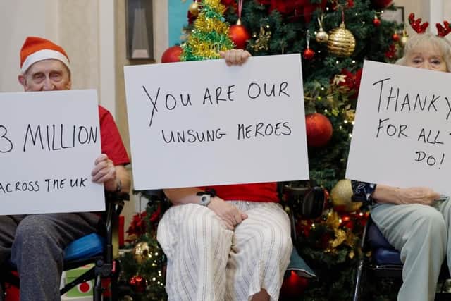 Residents' thank you message to staff