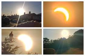 Images of the solar eclipse posted on the Melton Times, from left: top - Emma Wilford (Victoria Street), Matthew Reynolds (Greaves Avenue); bottom - Paul Kerr (Wimpey Estate in Melton), Helen Watchorn (Baldocks Avenue)