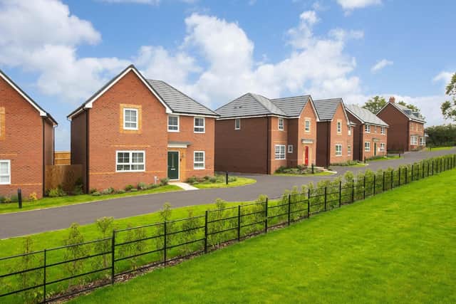 Typical street scene at King's Meadow in Leicester