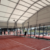 A court at the new Rally Yard Padel centre on Asfordby Business Park