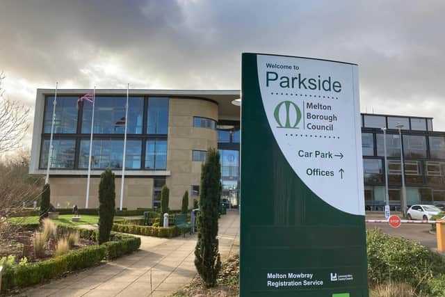Melton Borough Council's Parkside offices