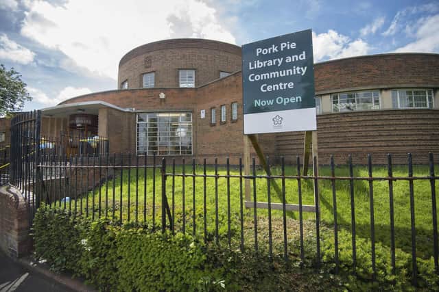 The Pork Pie Library in Leicester, close to the Pork Pie Roundabout, which was named after it