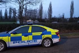 Police in attendance at Bottesford skate park after Sunday's arson attack