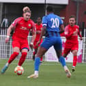 Match-winner Kairo Edwards-John in possession for Melton on Saturday. Photo: Mark Woolterton.