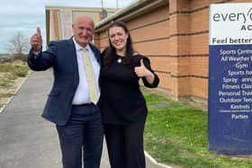 Melton MP Alicia Kearns and borough council leader Joe Orson celebrate today's news that the health authority is formally committed to exploring a second GP surgery for the town