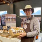 Jonathan Griffiths on the stall for The Cosy Chocolate Company at ChocFest in Melton