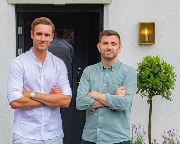 Stuart Broad (left) and Harry Gurney are preparing to launch their pub