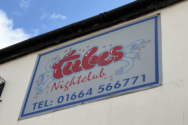 The modern signage for Tubes Nightclub in Melton Mowbray
