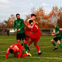 Action from Melton's win at Sleaford. Photo by Steve W Davies Photography.
