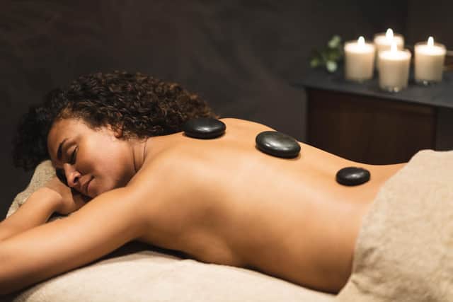 A hot stones massage treatment at Ragdale Hall Spa