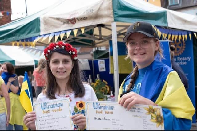 Ukraine Independence Day celebrated with a fundraising stall at Melton