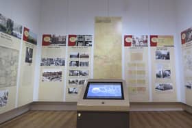 The new mapping exhibition at Melton Carnegie Museum showing changes in the town over 200 years