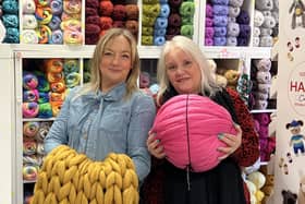 Lisa Pocklington and Debbie Smith, who are running wellbeing craft workshops in Melton Mowbray