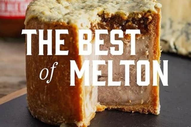 The limited edition Melton pork pie produced for this week's reopening of Ye Olde Pork Pie Shoppe