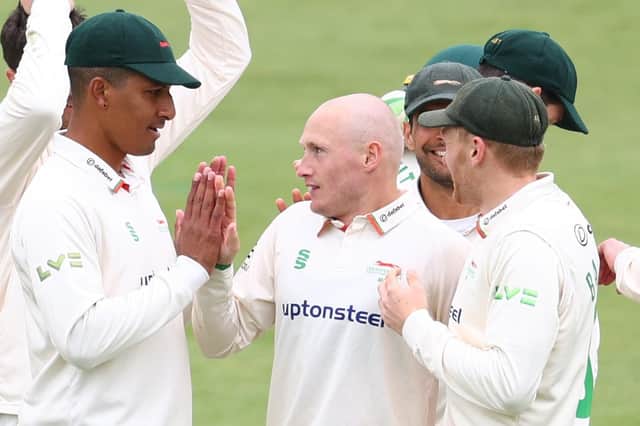 Callum Parkinson claimed the wicket of Duckett. (Photo by Clive Rose/Getty Images)