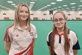 County Under 18s Singles finalists Izzy Pymm (left) and Tegan Grewal (Photo: Emma Pymm)