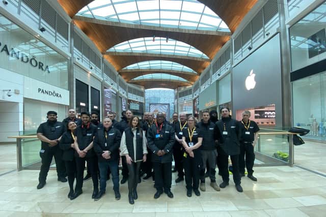 Highcross Leicester employees in their new uniform