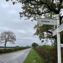 The turning to Plungar, where police are investigating a murder
PHOTO GEORGE ICKE