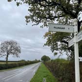 The turning to Plungar, where police are investigating a murder
PHOTO GEORGE ICKE