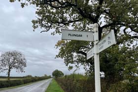 The turning to Plungar, where police are investigating a murder
PHOTO GEORGE ICKE