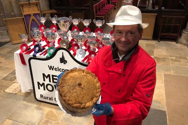 Stephen Hallam, who has been awarded an MBE in the King's Birthday Honours List, pictured at this year's British Pie Awards at Melton