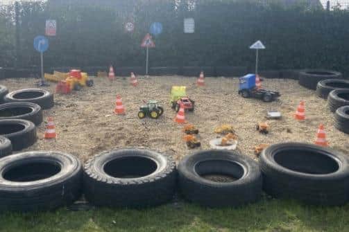 The Construction Zone playtime experience at Great Dalby School
