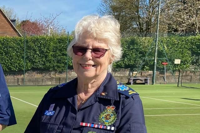 Ina Scott BEM, a founder member of the Melton Community First Responders