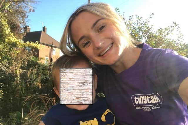 Jessica Cripps with son Henry