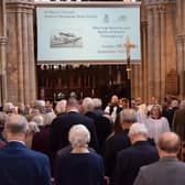 Sunday's Thanksgiving service at St Mary's, Melton, to mark the anniversary of the Battle of Britain and offer prayers for Her Majesty and the royal family
PHOTO PHIL BALDING