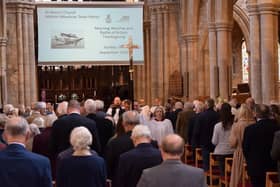 Sunday's Thanksgiving service at St Mary's, Melton, to mark the anniversary of the Battle of Britain and offer prayers for Her Majesty and the royal family
PHOTO PHIL BALDING