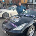 Paul Holmes (left) and Luke Booth with their £500 Knight Rider vehicle