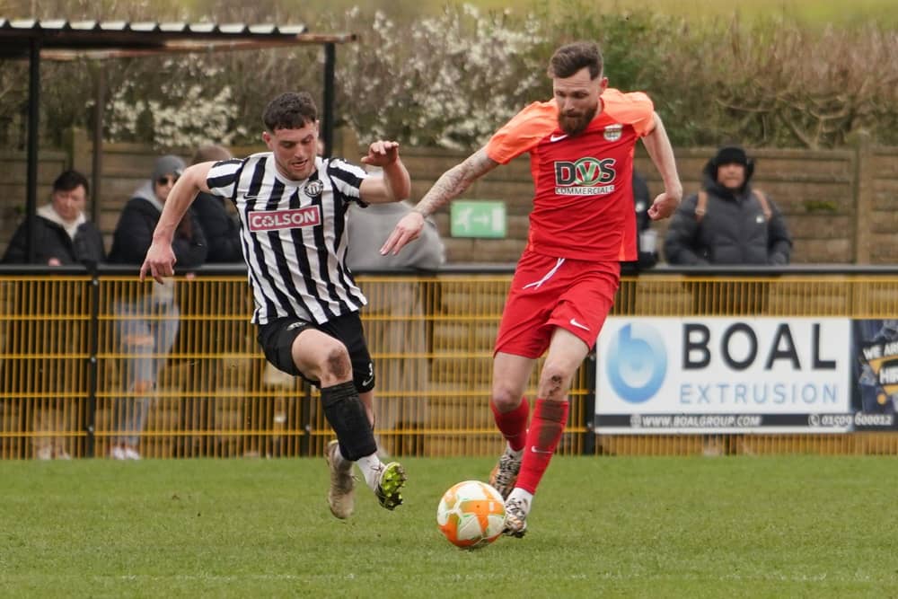 Paul Anderson in action for Melton Town.
