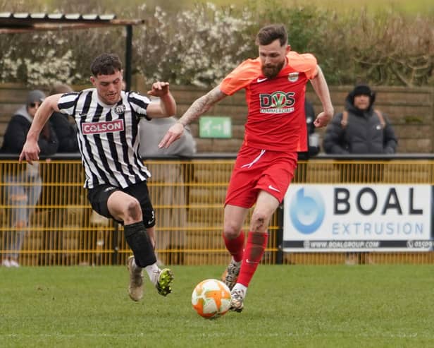 Paul Anderson in action for Melton Town.