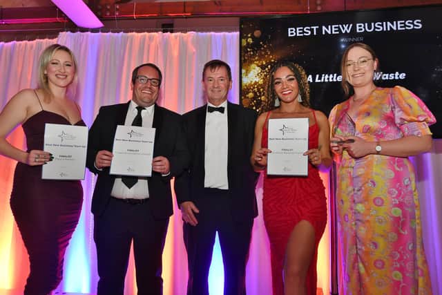  Melton Times Best of Melton Awards 2022.  
 Best New Business winner A Little Less Waste with runners-up Cobalt Accountants, Fleur's Floristry and YCO Active