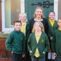 Headteacher Melanie Wrightam wtih some of the pupils at Scalford Primary School, which has joined Learn Academies Trust