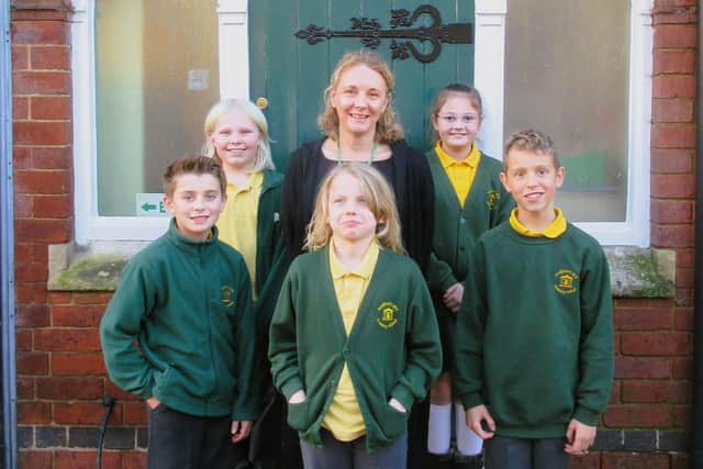 Headteacher Melanie Wrightam wtih some of the pupils at Scalford Primary School, which has joined Learn Academies Trust