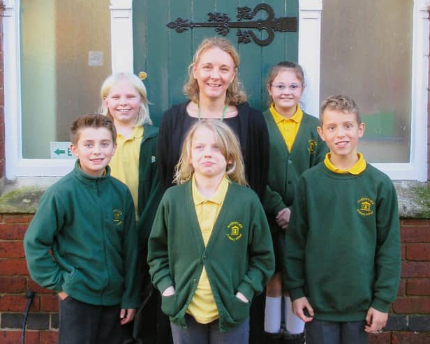 Headteacher Melanie Wrightam wtih some of the pupils at Scalford Primary School, which has joined Learn Academies Trust
